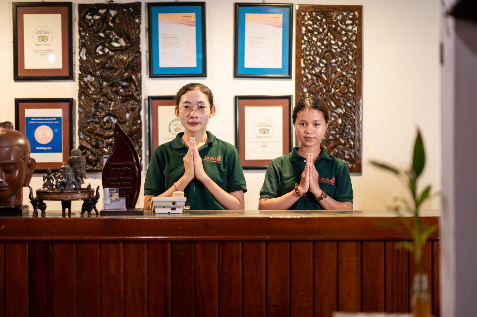 La Niche D'Angkor Boutique Hotel Siem Reap Exterior foto